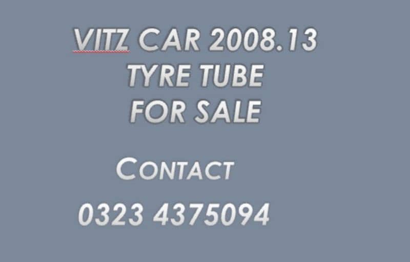 4 Tubeless tyres for sale vitz 2008,13 5