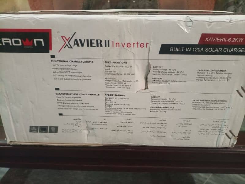 Crown Xavier ll 6.2 Solar inverter 1