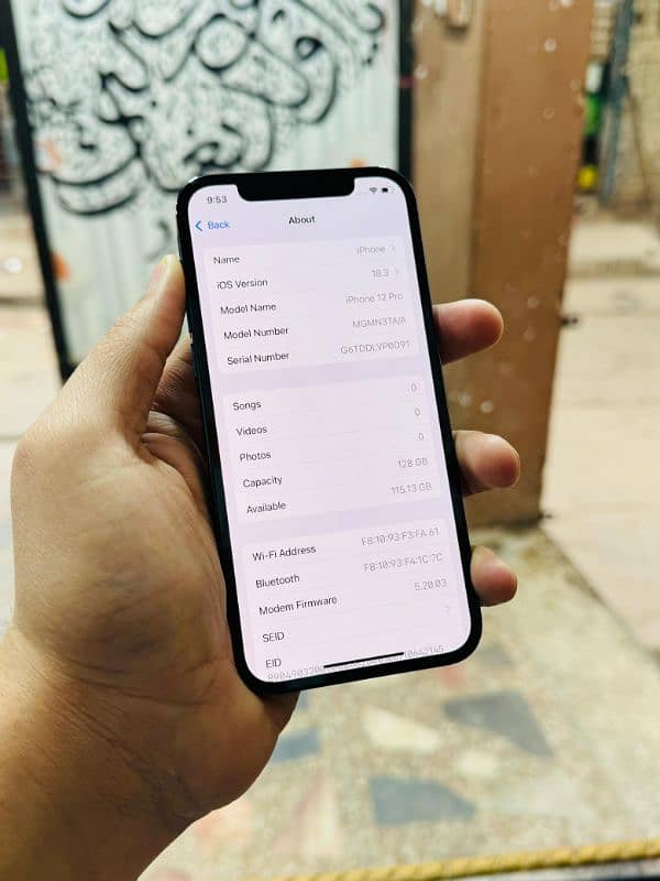 iphone 12 Pro 128GB PTA Approved Sheesha Condition 8