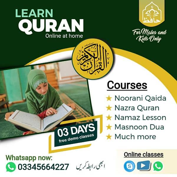 Quran Teacher English,Arabic,Urdu for kids and adults 0