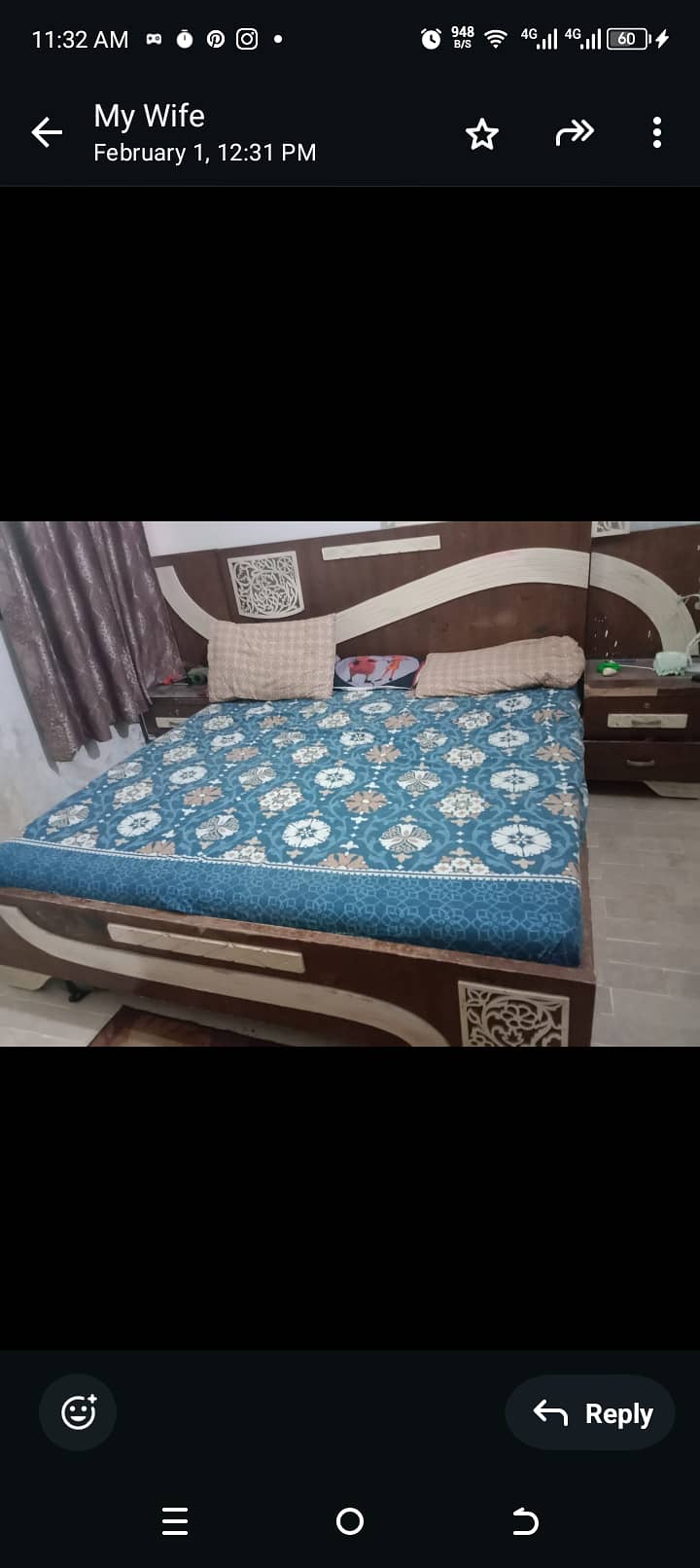 Furiture for sale ( bed,cuboard,and dressing table) 1