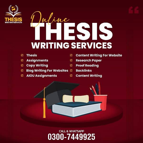 Online Thesis Writing Services 0