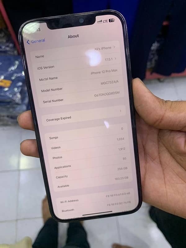 IPhone 12 Pro Max 256GB HK PTA 1