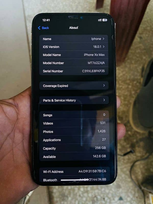 iphone xs max 256 gb for argent sale 4