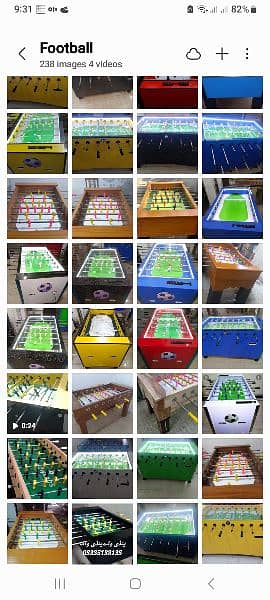 foosball Table tennis billard video game football game 9