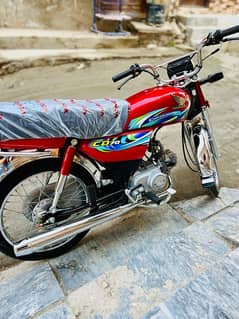 HONDA CD 70 2024 MODEL PUNJAB REGISTERED.