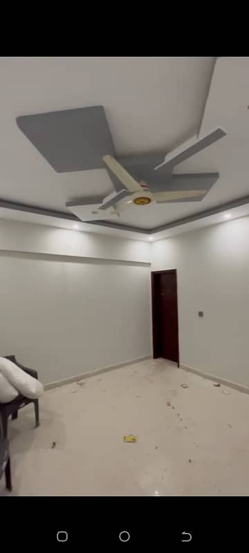 brand new Portion for Rent 2 bedroom drawing lounge with 3 Attach bath Nazimabad no 3 1