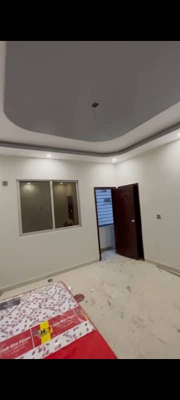 brand new Portion for Rent 2 bedroom drawing lounge with 3 Attach bath Nazimabad no 3 3