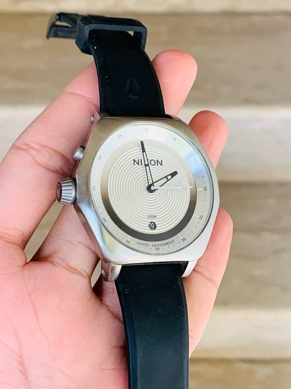 Nixon Men's Original Watch Stainless Steel White Dial 1