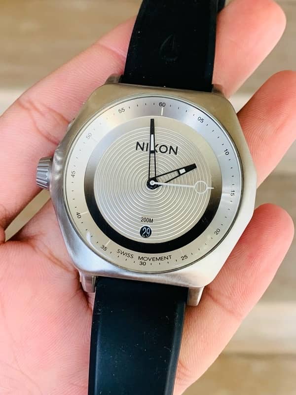 Nixon Men's Original Watch Stainless Steel White Dial 2