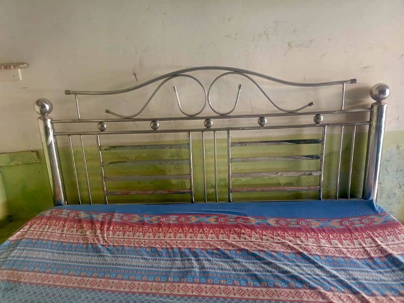 king size steel bed with matress 3