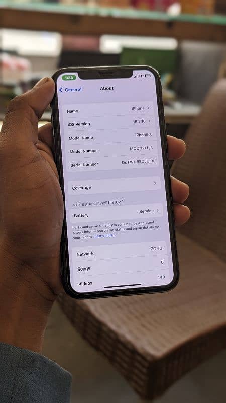 Iphone X/256gb approved/exchange possible 11