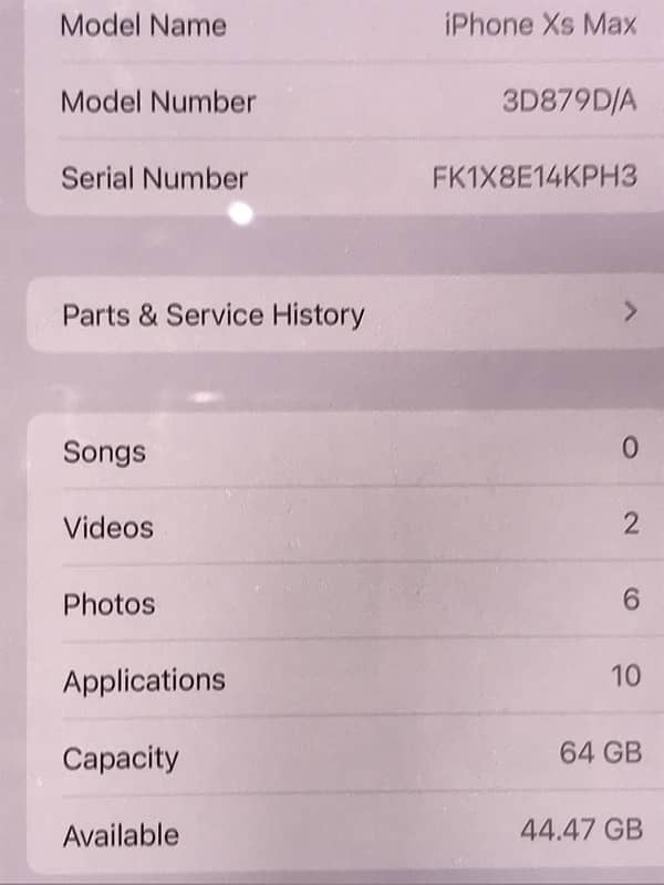 iPhone XS Max non pta 5