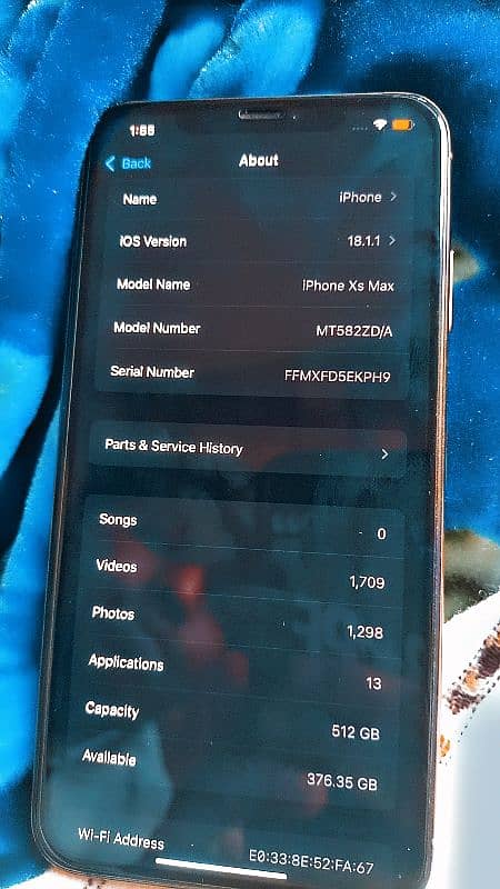 Iphone Xsmax 512GB 0