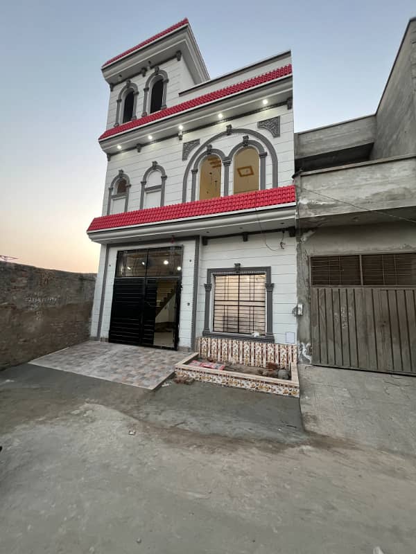 3.8 marla brand new spanish style house for sale in Sajid garden Lahore medical housing scheme canal road Lahore 21