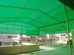 Green net shade raling parday