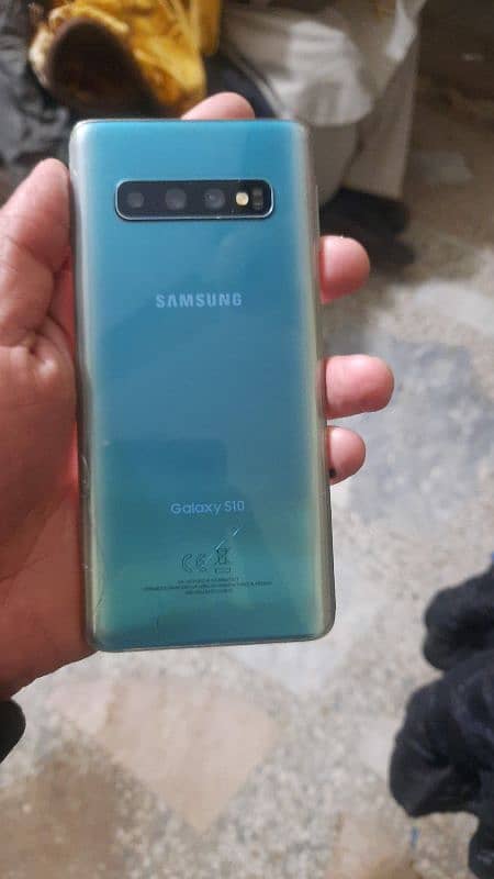 samsung s10 8/512gb non pta no dot shade glass crack all ok 4