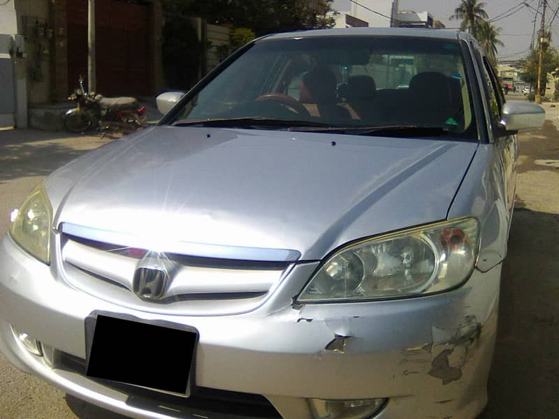 CIVIC VTI ORIEL 2005 SILVER FULL ORIGINAL AUTOMATIC BEHTREEN CONDITION 4