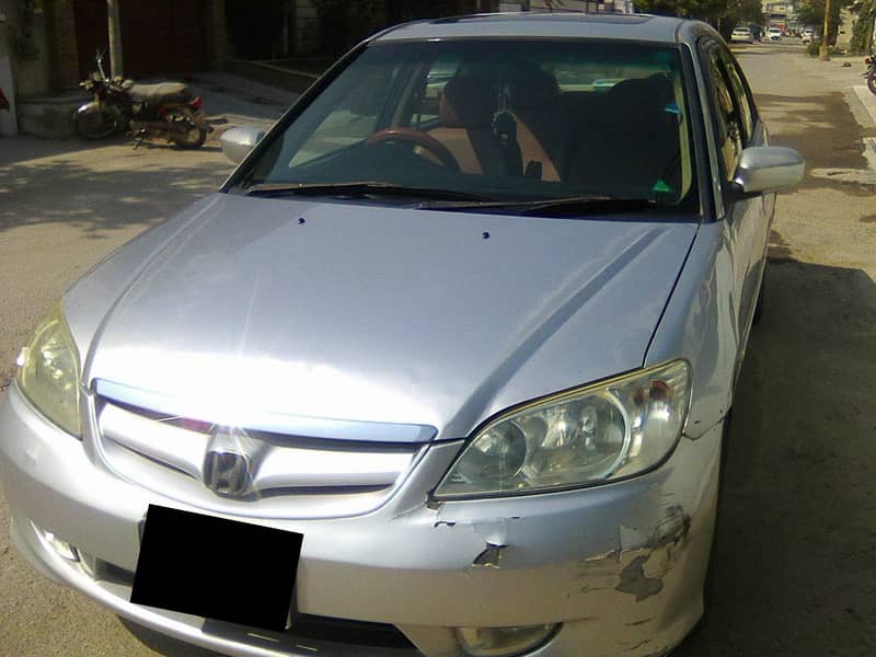 CIVIC VTI ORIEL 2005 SILVER FULL ORIGINAL AUTOMATIC BEHTREEN CONDITION 8