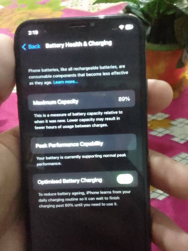 IPHONE X 10/9.5 CONDITION 89 BATTERY HEALTH ORIGINAL BATTERY 3