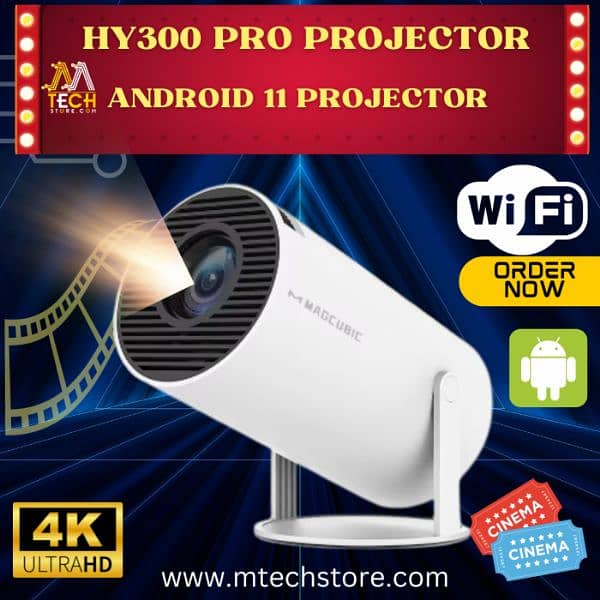 HY300 Android portable led projector 0