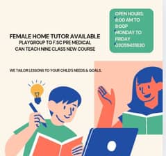 female home tutor available