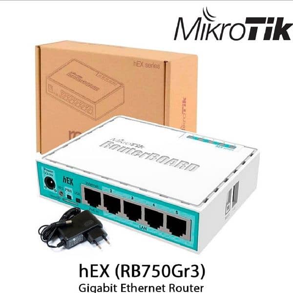 Microtick RB750 GR3 heX router board 5x gigabyte Ethernet dual core 0