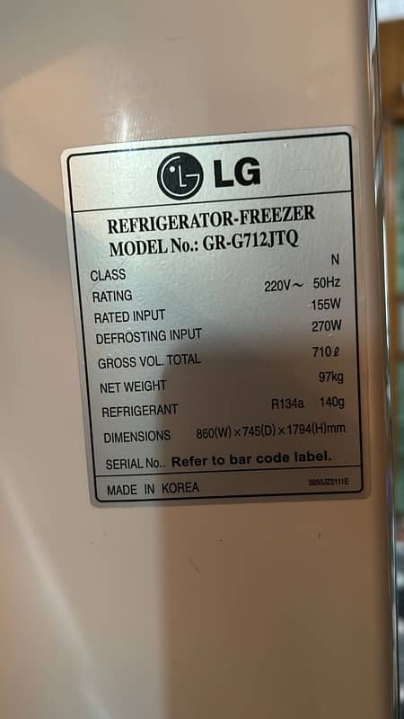 LG fridge 1