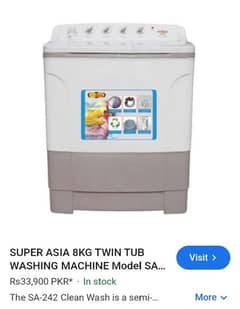 brand new washing machine model Sa242