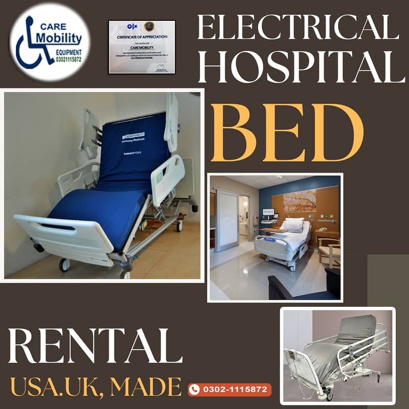 Electric Hospital Bed On Rent /Medical BED ON RENT Patient Bed ON RENT 13