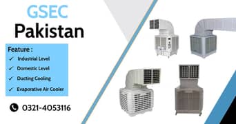 Evaporative Coolers / Duct Cooler for Industrial Domestic / Commercial