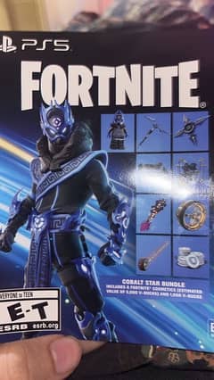 Fortnite PS5 COBALT STAR bundle + 1000 v bucks