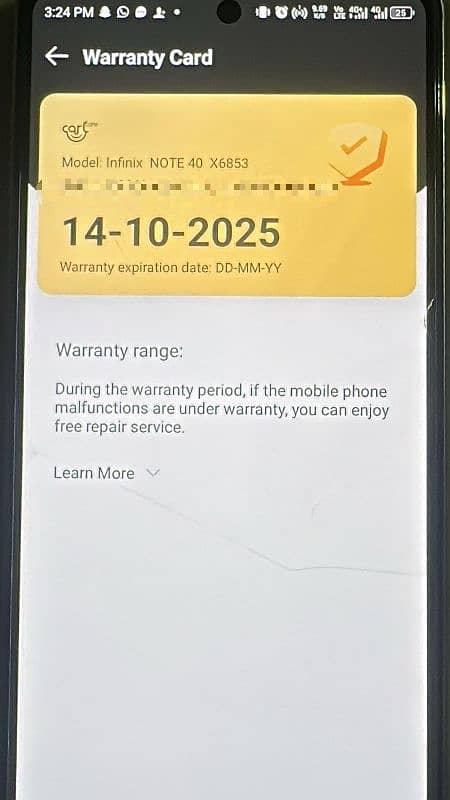 Infinix Note 40__ 10/10__9 month warranty 4