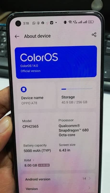 oppo A78 10/10 Condition 2