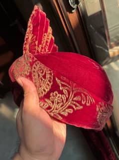 Dark Red Turban for sale