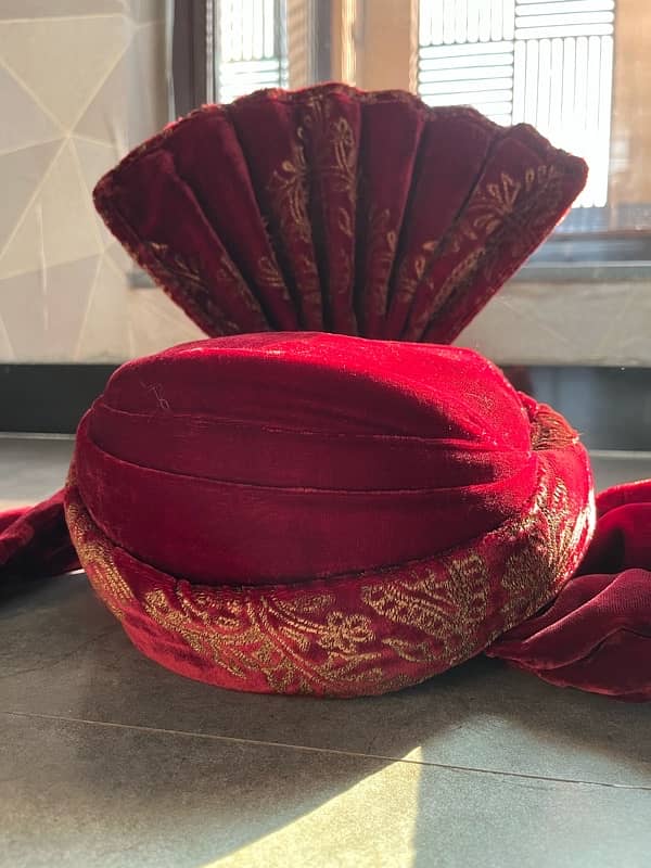 Dark Red Turban for sale 1