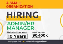 HR/Admin Manager