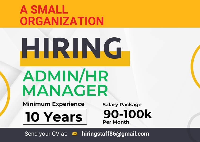 HR/Admin Manager 0