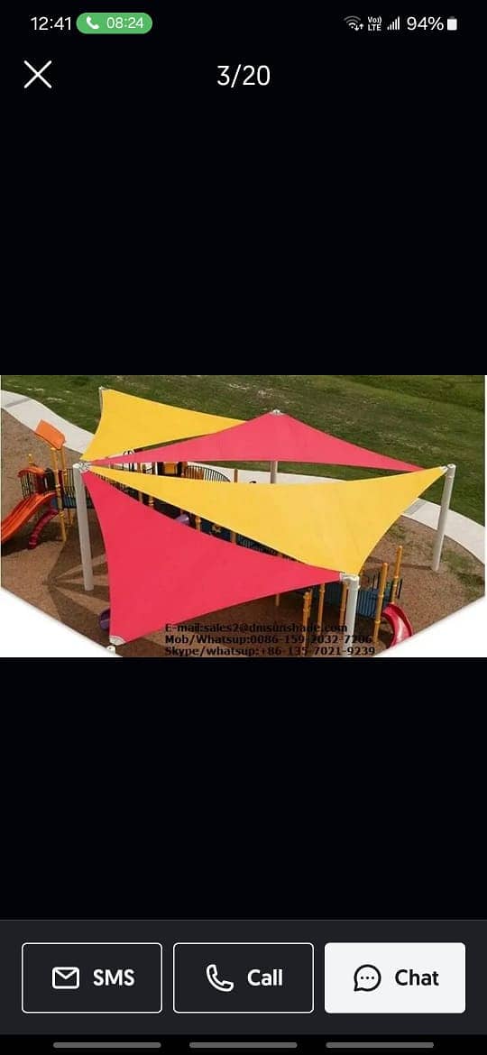 Parking shade, Fiber shade, Tensile shade, Car porch, Fiber Shed 8