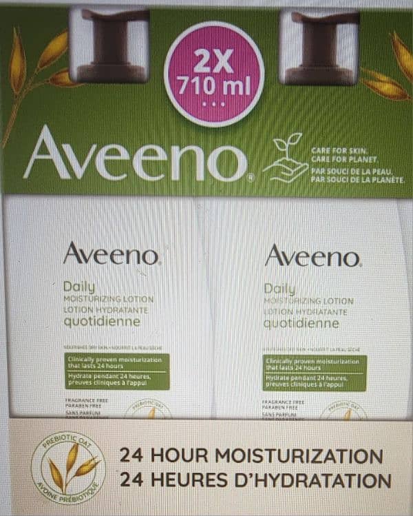 Aveeno Daily Moisturizing Lotion, 2-pack, 710 ml each 0