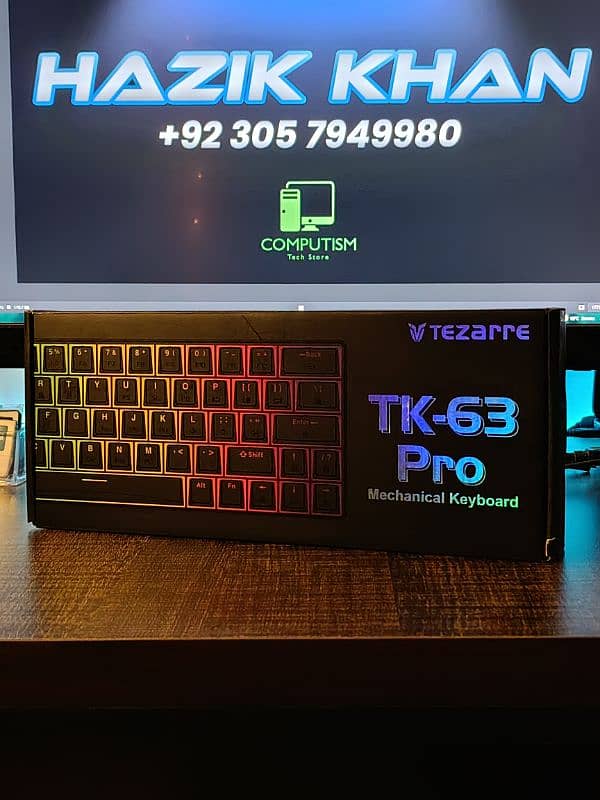 TEZARRE TK-63 Pro • Wireless Mechanical Keyboard • 60% Size 0