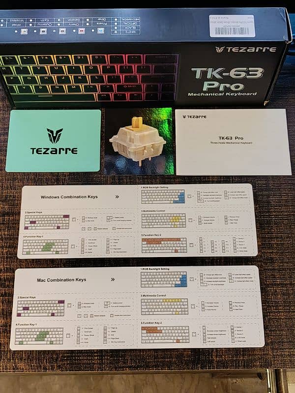 TEZARRE TK-63 Pro • Wireless Mechanical Keyboard • 60% Size 3