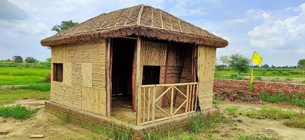 Bamboo Partitions/Bamboo Wall/Jaffri Shade Wood Works/Tents/Shade/hut 3