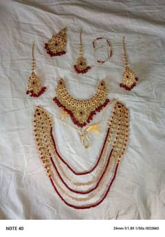 Luxury Bridal Jewelry Set – Gold Plated | Wedding Set (Like New)