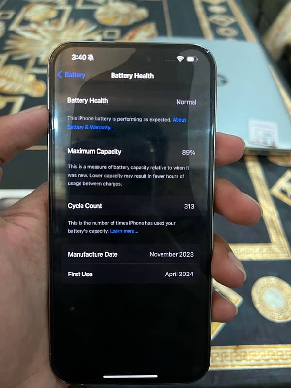 I Phone 15 Pro Max 256GB Non PTA Factory Unlock 5