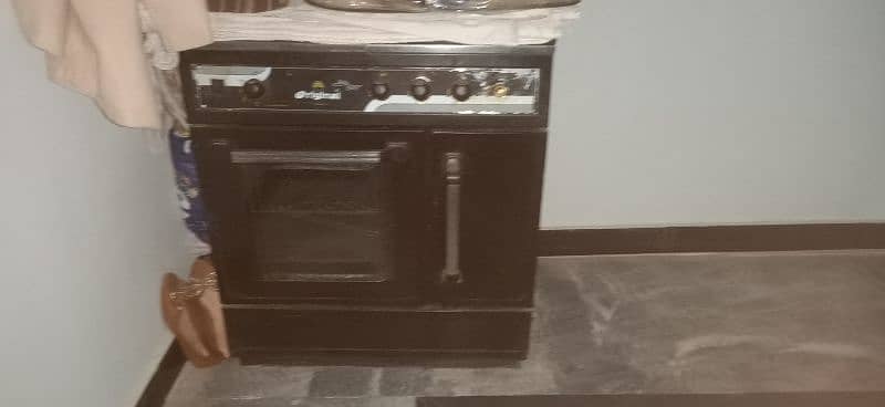 3 burner gas stove with oven + grill 5