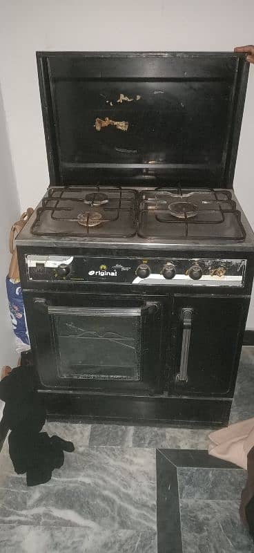 3 burner gas stove with oven + grill 11