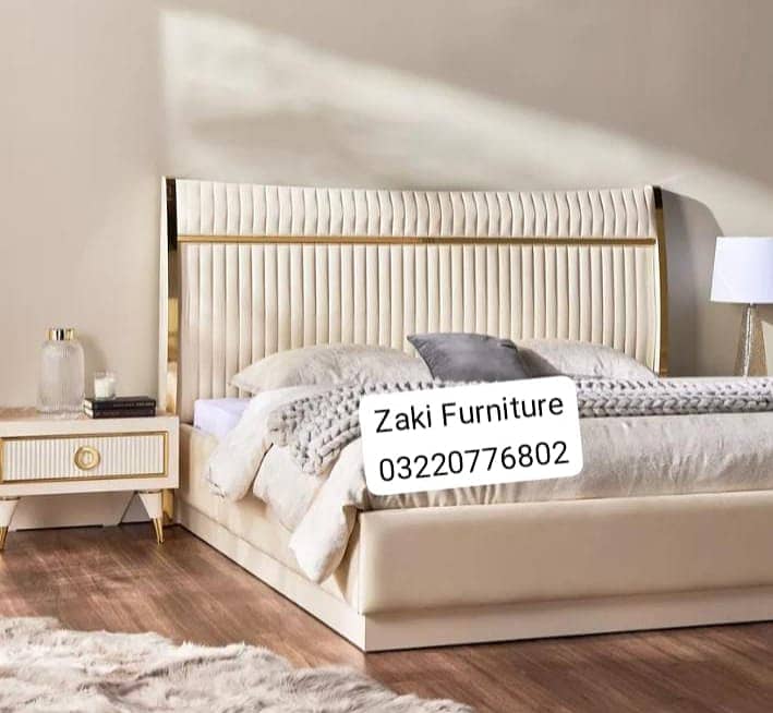 Bed / bed set / king size bed / wooden bed / double bed / poshish bed 0