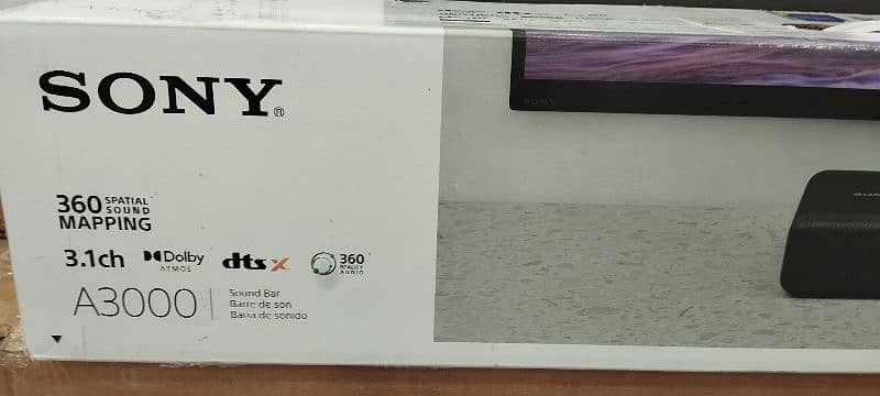 SONY SOUND BAR 3.1 DOLBY ATMOS 300watts SINGLE BAR 0