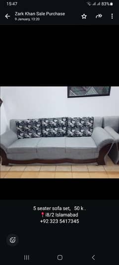 5 seater sofa set